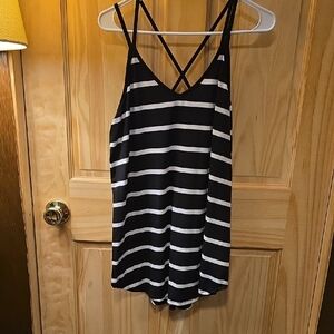 LuLaRoe Black and White Striped Daniella